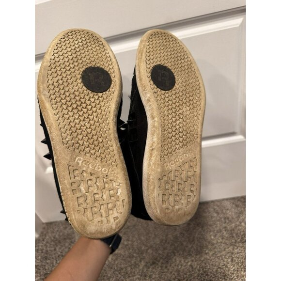 Y2K Reebok X Alicia Keys Hidden Wedge Black Studded Sneakers Womens Size 7.5 - Picture 8 of 8